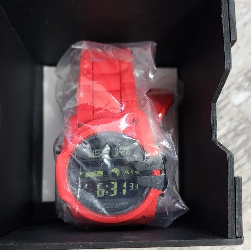Wristwatch DIESEL MASTER CHIEF DZ2159 Red Silicone Rot Digital Chrono Alarm